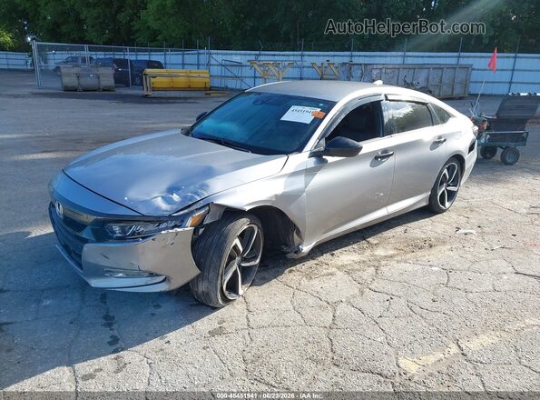 1HGCV1F35LA082491 2020 HONDA ACCORD Silver Առջևի ձախ երեք քառորդ տեսարան