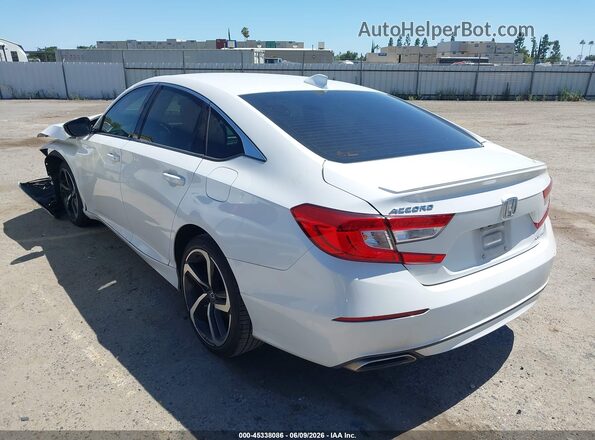 1HGCV1F35LA107342 2020 HONDA ACCORD White Rear left