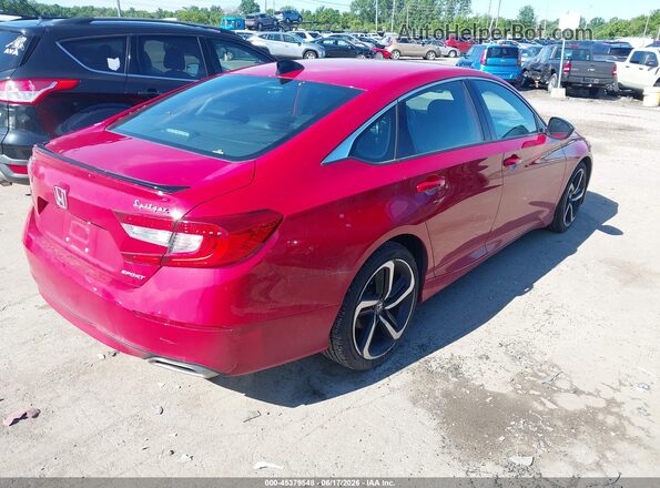 1HGCV1F35MA043837 2021 HONDA ACCORD Red Հետևի աջ