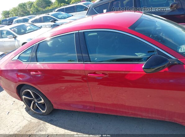 1HGCV1F35MA043837 2021 HONDA ACCORD Red Սալոնի հետևի տեսք