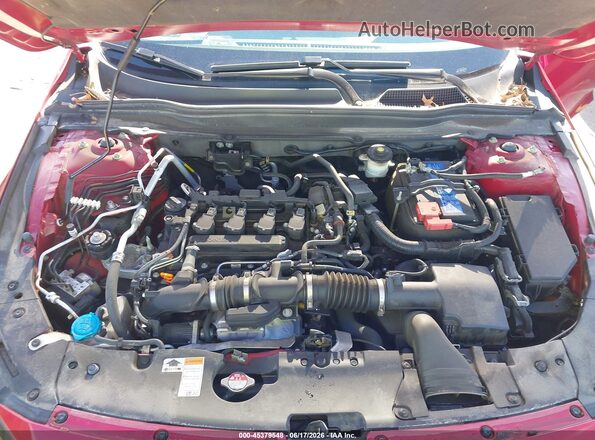 1HGCV1F35MA043837 2021 HONDA ACCORD Red Հետևի տեսք