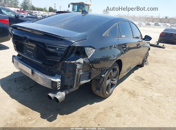 1HGCV1F35MA078135 2021 HONDA ACCORD Black Հետևի աջ