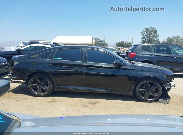 1HGCV1F35MA078135 2021 HONDA ACCORD Black Սալոնի 360 աստիճան տեսք