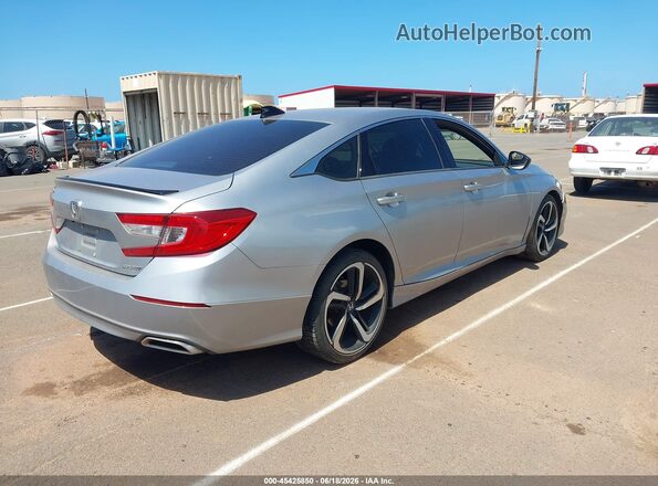 1HGCV1F35MA080371 2021 HONDA ACCORD Серебряный Задняя правая четверть
