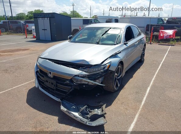 1HGCV1F35MA080371 2021 HONDA ACCORD Серебряный Вид спереди