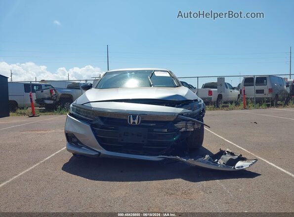 1HGCV1F35MA080371 2021 HONDA ACCORD Серебряный Вид панели приборов