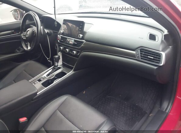 1HGCV1F35MA082041 2021 HONDA ACCORD Red Widok wnętrza z przodu