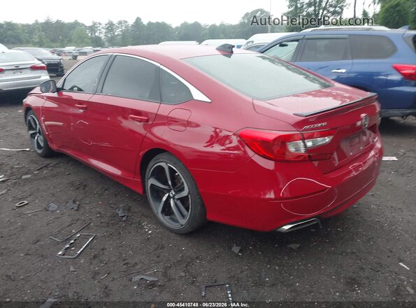 1HGCV1F35MA082041 2021 HONDA ACCORD Red Tył lewy