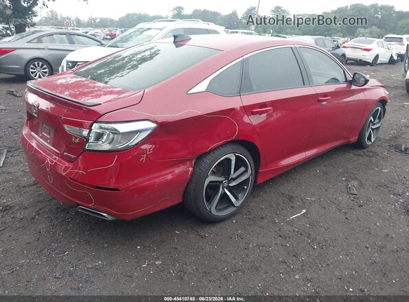 1HGCV1F35MA082041 2021 HONDA ACCORD Red Tył prawy