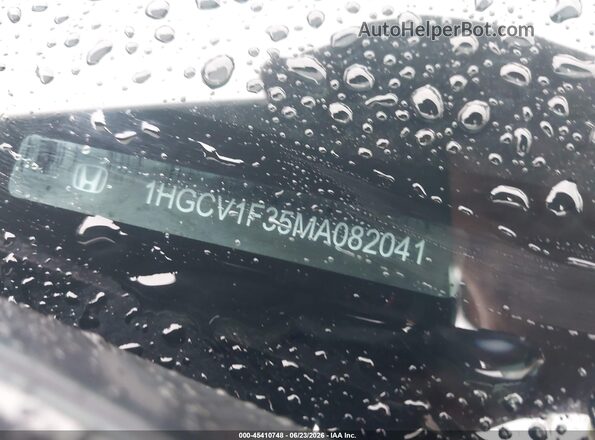 1HGCV1F35MA082041 2021 HONDA ACCORD Red 