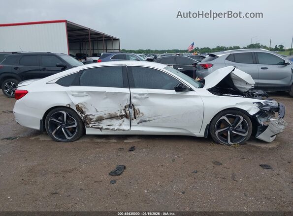 1HGCV1F35NA025758 2022 HONDA ACCORD White უკანა სალონის ხედი