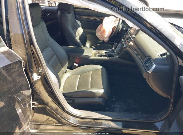 1HGCV1F35NA064155 2022 HONDA ACCORD Black Вид салону спереду