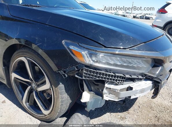 1HGCV1F35NA064155 2022 HONDA ACCORD Black Вид спереду