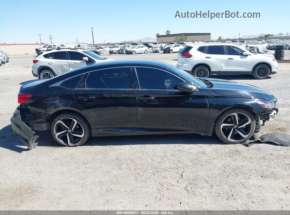 1HGCV1F35NA064155 2022 HONDA ACCORD Black Вид щитка приладів