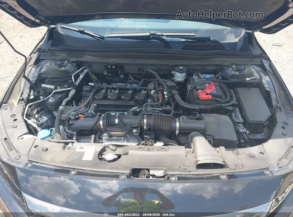 1HGCV1F35NA077410 2022 HONDA ACCORD Черный Вид сзади