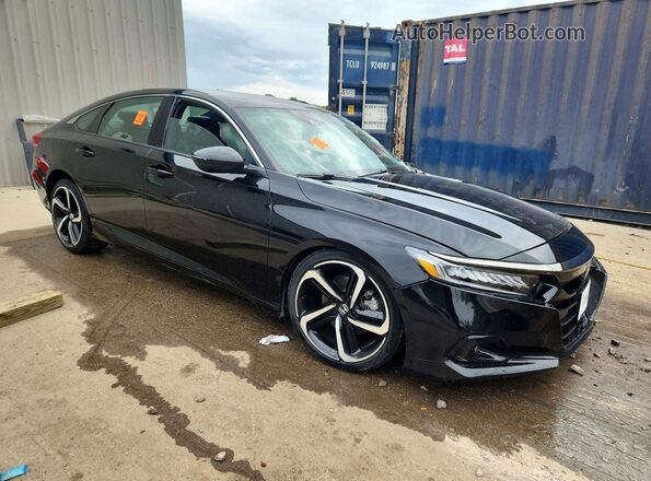 1HGCV1F35NA101866 2022 HONDA ACCORD Black 