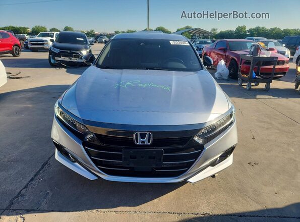1HGCV1F35NA111474 2022 HONDA ACCORD Silver წინა ხედი
