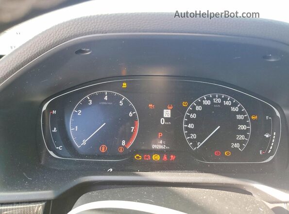 1HGCV1F35NA800799 2022 HONDA ACCORD White ხელსაწყოთა პანელის ხედი