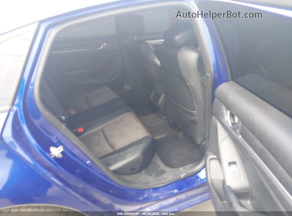 1HGCV1F36JA123949 2018 HONDA ACCORD Blue Вид наклейки з VIN-кодом