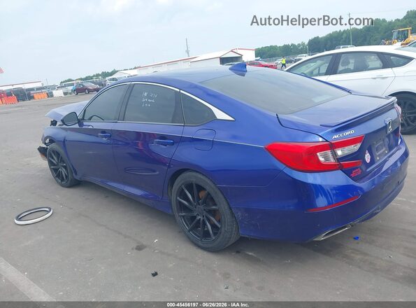 1HGCV1F36JA123949 2018 HONDA ACCORD Blue Панорамний вид салону 360°