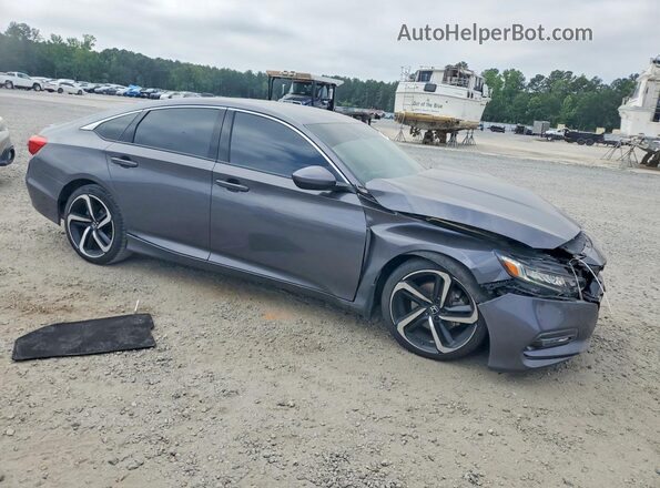 1HGCV1F36JA166090 2018 HONDA ACCORD Charcoal წინა მარჯვენა
