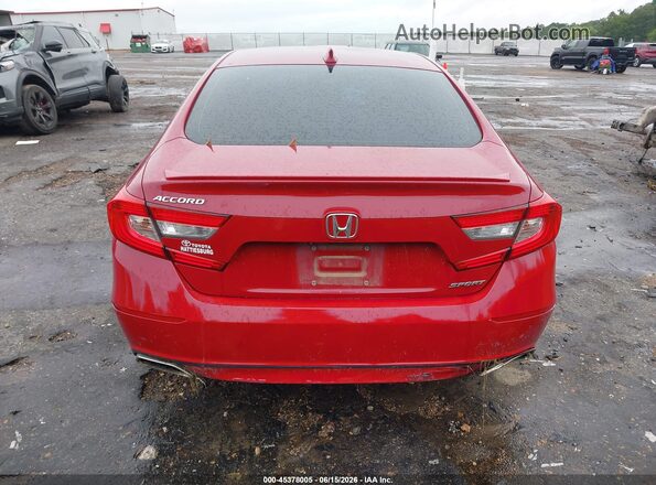 1HGCV1F36JA247302 2018 HONDA ACCORD Red 