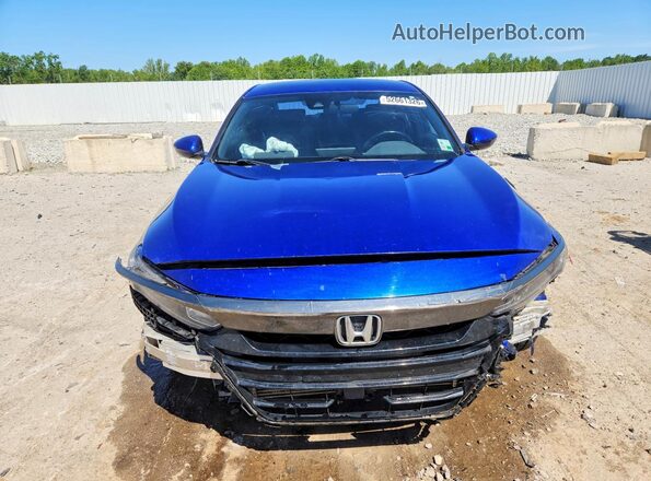 1HGCV1F36KA015543 2019 HONDA ACCORD Blue წინა ხედი