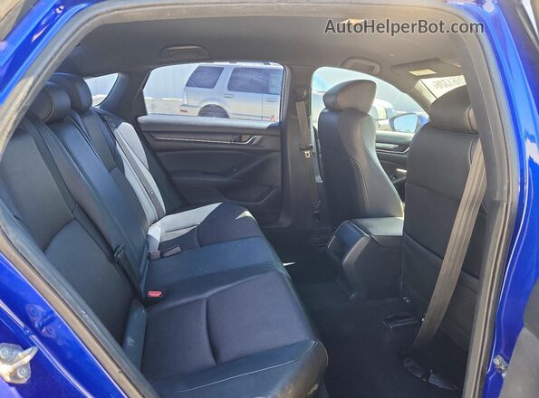 1HGCV1F36KA015543 2019 HONDA ACCORD Blue უკანა სავარძლების ხედი