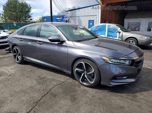 1HGCV1F36KA018507 2019 HONDA ACCORD Gray 