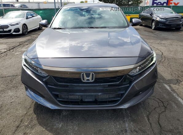 1HGCV1F36KA018507 2019 HONDA ACCORD Gray 