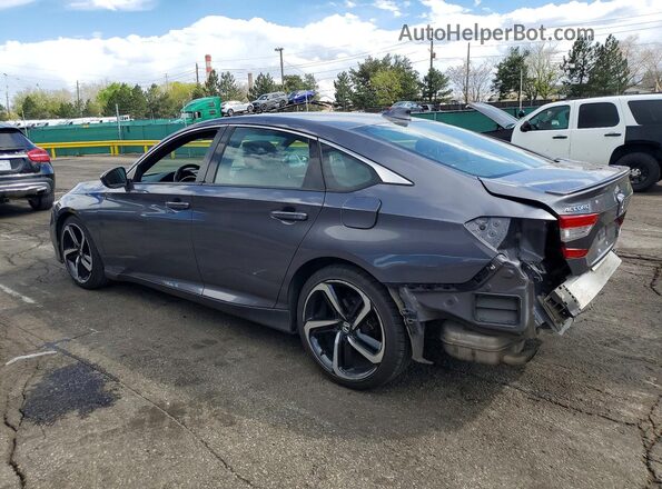 1HGCV1F36KA018507 2019 HONDA ACCORD Gray 