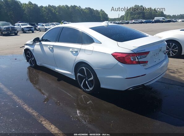 1HGCV1F36KA060935 2019 HONDA ACCORD White Rear left