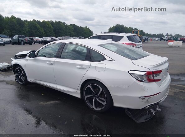 1HGCV1F36KA067285 2019 HONDA ACCORD Белый Задняя левая четверть