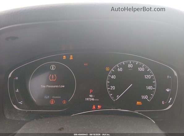 1HGCV1F36KA067285 2019 HONDA ACCORD Белый Вид задних сидений