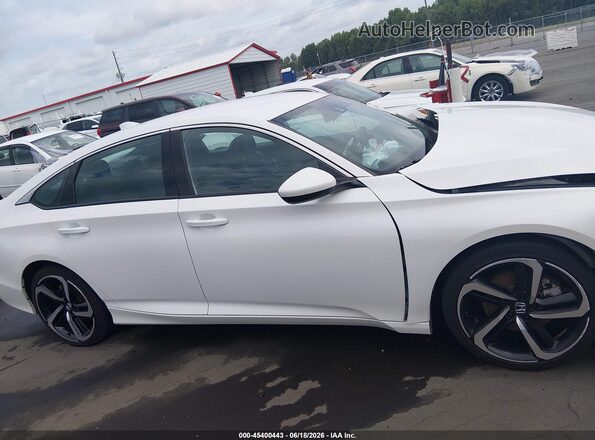 1HGCV1F36KA067285 2019 HONDA ACCORD Белый Панорамный вид салона 360°