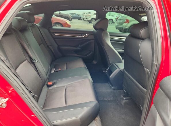 1HGCV1F36KA071207 2019 HONDA ACCORD Red Հետևի նստատեղերի տեսք