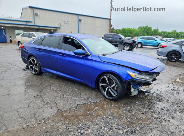 1HGCV1F36KA093059 2019 HONDA ACCORD Blue 