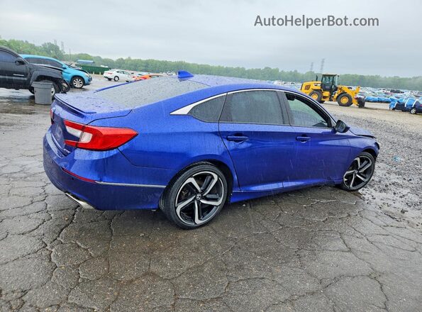 1HGCV1F36KA093059 2019 HONDA ACCORD Blue 