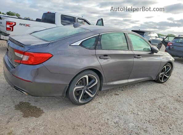 1HGCV1F36KA123208 2019 HONDA ACCORD Gray 