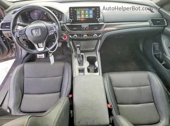 1HGCV1F36KA123208 2019 HONDA ACCORD Gray 