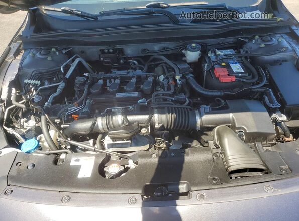 1HGCV1F36KA142048 2019 HONDA ACCORD Charcoal Rear interior view