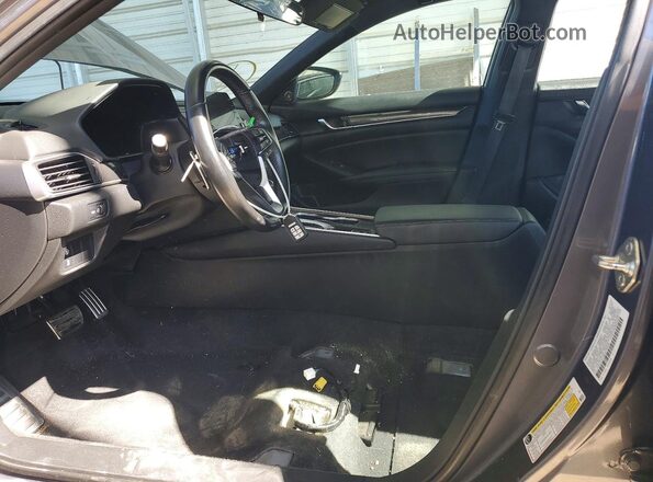 1HGCV1F36KA142048 2019 HONDA ACCORD Charcoal Front interior view