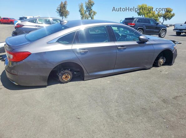 1HGCV1F36KA142048 2019 HONDA ACCORD Charcoal Rear right