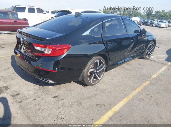 1HGCV1F36KA177351 2019 HONDA ACCORD Black Rear right