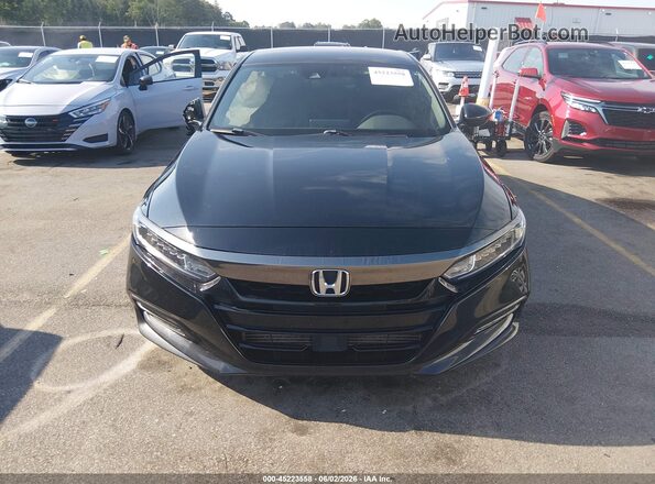 1HGCV1F36KA177351 2019 HONDA ACCORD Black Instrument cluster view