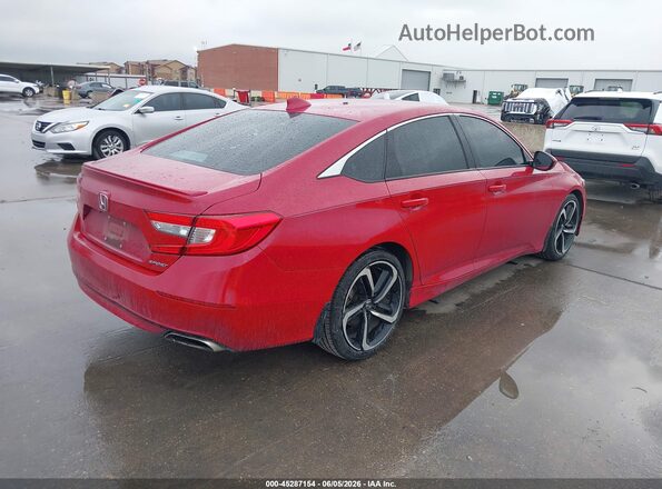 1HGCV1F36LA061598 2020 HONDA ACCORD Красный Задняя правая четверть