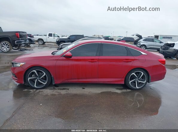 1HGCV1F36LA061598 2020 HONDA ACCORD Красный Панорамный вид салона 360°