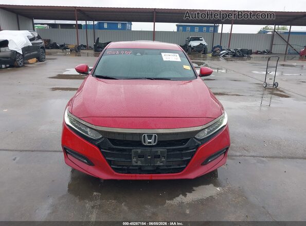 1HGCV1F36LA061598 2020 HONDA ACCORD Красный Вид щитка приборов