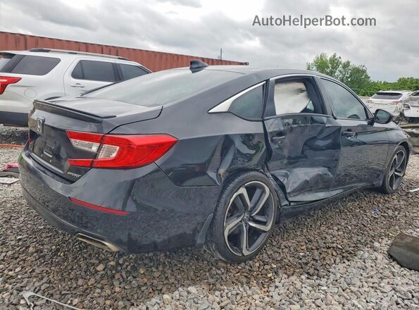 1HGCV1F36LA100416 2020 HONDA ACCORD Black Հետևի աջ