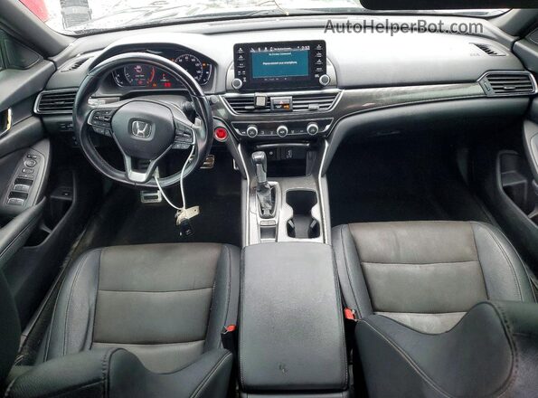 1HGCV1F36LA100416 2020 HONDA ACCORD Black Առջևի վահանակի տեսք